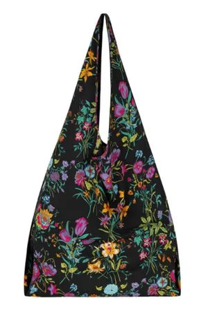 SPELL ReNew Fabric Large Black Tote Bag Multi O/S $30 thumbnail 1