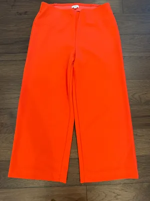 Loft Orange Wide Leg Pull On Pangs Size Medium - C67-058 thumbnail 1