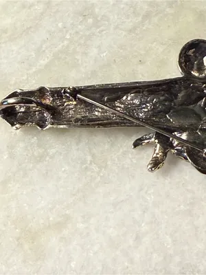 Silver Tone Nautical Lighthouse Pin with Seashell Accents thumbnail 5