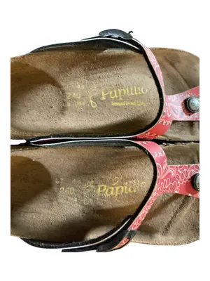 Papillio by Birkenstock Rom Thong Sandals Red Paisley Bandana Print Size 37 / US 6 thumbnail 4