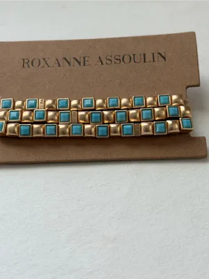 NWOT Roxanne assoulin three bracelets set Gold thumbnail 4