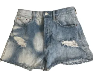 Pacsun Women’s Blue Ultra High Rise Vintage Button Fly Denim Cut-Off‎ Shorts 26 thumbnail 1