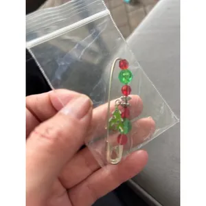 Vintage 70s 80s Jewelry Lot Christmas Kitsch Wreath‎ Earrings Brooches Pins thumbnail 5