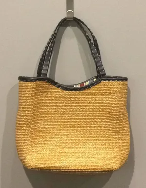 Cappelli Straworld‎ Woven Shoulder bag Tan thumbnail 1