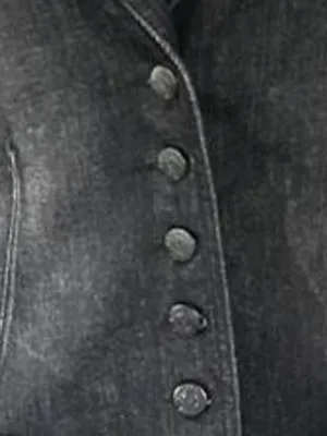 Madeline Washed Black Button thumbnail 7