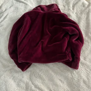 Express Maroon Fuzzy Jacket thumbnail 2