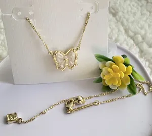 Kendra Scott Haley Bow Gold Short Pendant Necklace thumbnail 1