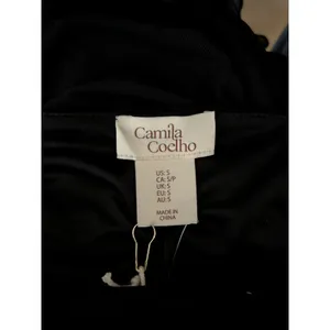 Camila Coelho Black Ruched Deep V Midi Dress Sleeveless Evening Cocktail Dress thumbnail 7