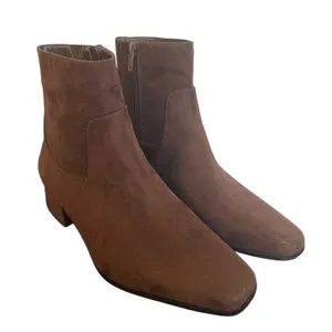 Universal Thread coral brown faux suede bootie size 6 wide thumbnail 10