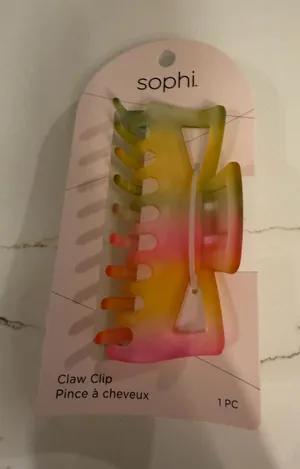 NWT sophi. Multi-Color Matte Gradient Hair Claw Clip thumbnail 1