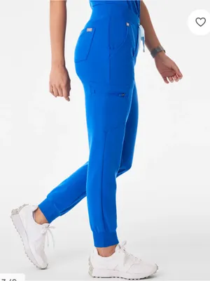 Figs Zamora Joggers Scrub Pants in Royal Blue Size Small thumbnail 2