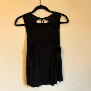 Beyond Yoga Black Athletic Tank Top Criss Cross Back | S thumbnail 6