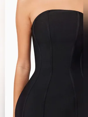 ELLIATT Rose Strapless Mini Dress In Black, Size Small, $210 thumbnail 5