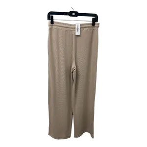 NWT Finnleys Brushed Lounge Pants MEDIUM Beige Wide Leg Elastic Waist Casual thumbnail 3