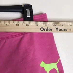 Victoria’s Secret PINK loungewear track style fleece micro shorts small y2k thumbnail 5