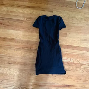 Le Lis Twist Front Cutout Mini Dress Small Black Cotton Jersey thumbnail 5
