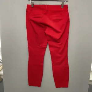 J. Crew Minnie Pants Red‎ Size 00 Cropped Ankle Slim Fit thumbnail 2