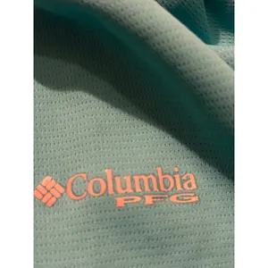 Columbia PFG Womens Turquoise Blue Henley Short Sleeve Mesh Active Top Medium thumbnail 8