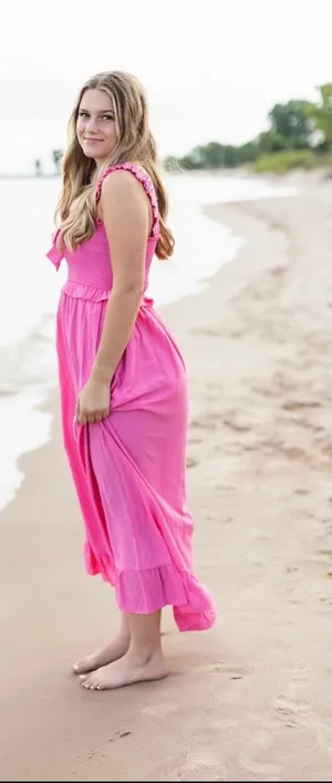 Blu Pepper Pink maxi dress thumbnail 1