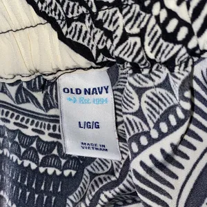 🔴Old Navy Patterned Women's Skirt LARGE Black White thumbnail 4