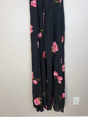 Reformation Renee Black Pink Floral Maxi Dress size XS $218 thumbnail 6