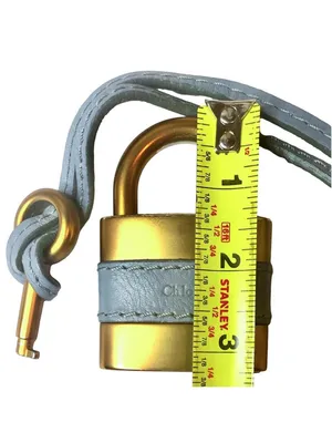 Chloé Paddington Blue Gray Leather Gold Hardware Padlock and Key Replacement thumbnail 6