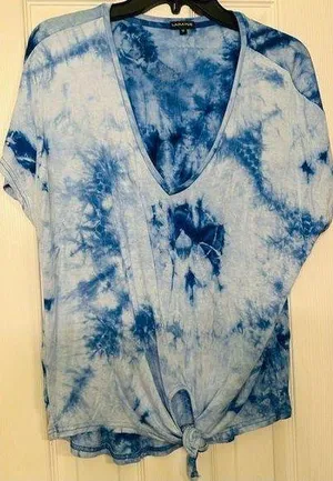 Tie Dyed top Blue Size M thumbnail 1
