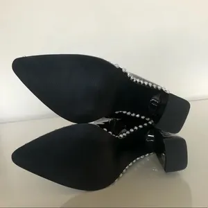 Steve Madden Edita Rhinestone Patent Boots thumbnail 4