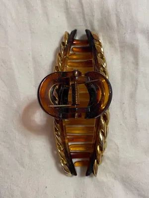 Brown And Gold Hair Clip thumbnail 2