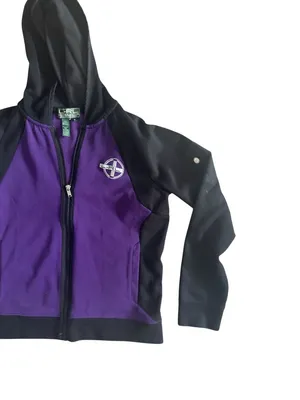 RALPH LAUREN Active LRL Purple Black Hoodie Sweatshirt Size M thumbnail 7