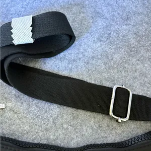 NWOT Lancôme crescent nylon mini shoulder bag black thumbnail 4