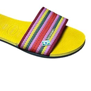 Havaianas Sandals Women's Sz 7.5 Multicolor Striped Slide Cruise Resort Poolside thumbnail 10