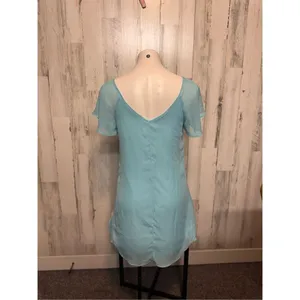 Charlotte Russe baby blue dress size medium thumbnail 6