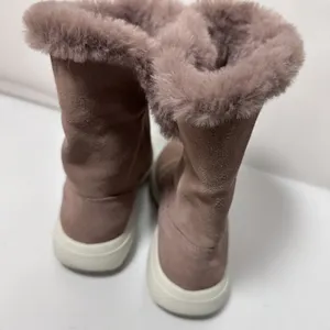 Skechers Boots Womens 6 Mauve On The Go City 2 Goga Mat Faux Fur Suede Snow thumbnail 3