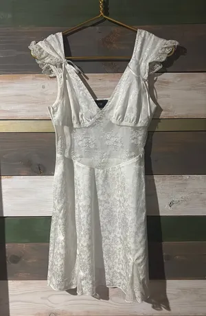 Cider Short White Dress thumbnail 3