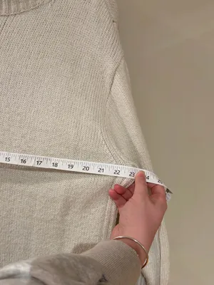 H&M Cream Knit Sweater Dress thumbnail 5