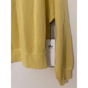 NWT ALO Yoga Washed Freestyle Sweatshirt Sulphur Wash Yellow Large thumbnail 3