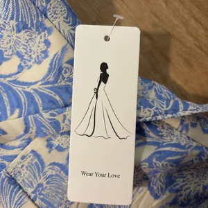 RSOETOO Strapless Dress Blue Size 8 thumbnail 4