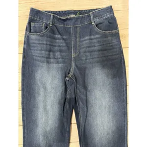 Halara Flex High Waisted Straight Leg Jeans Blue Pull On Stretch Large Tall thumbnail 2