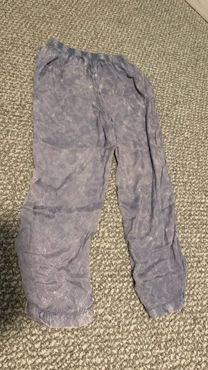 Lightweight Washed look Lilac Patterned Pull-On Pants Urban Outfitters XS thumbnail 2