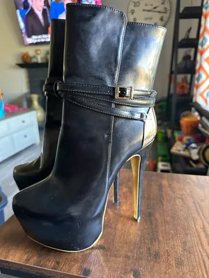 Platform Boots Black Size 8.5 thumbnail 5