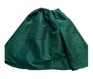 Super Skirt Pleated Midi Emerald Green Shimmer Taffeta High‎ Waisted Small thumbnail 1