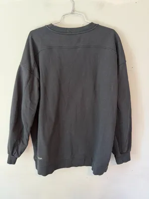 Lululemon Perfectly Oversized Crew Sweatshirt Black French Terry thumbnail 9