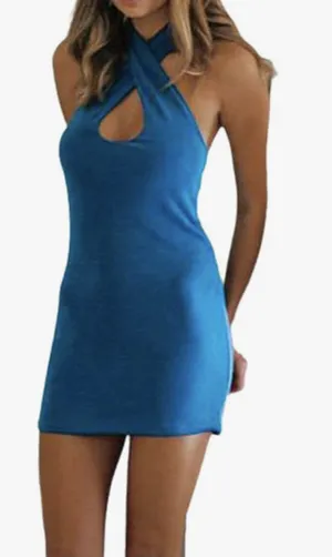Blue Mini Dress thumbnail 1