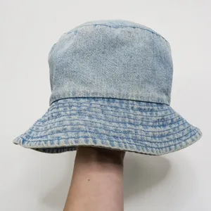 Vintage 90s Faded Glory Light Wash Denim Bucket Hat thumbnail 4