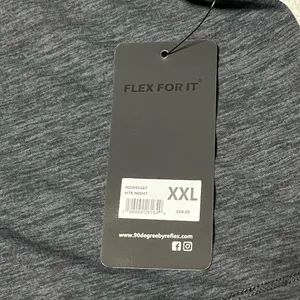 90 Degrees by Reflex NWT XXL Half Zip Pullover Charcoal Crop Hoodie Women’s Athletic thumbnail 12