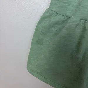 Gap T-Shirt Dress Green Crewneck Short Sleeve Tiered Skirt Side Pockets Size XS thumbnail 13