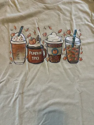 Gildan Pumpkin Spice Fall Graphic Tee thumbnail 2