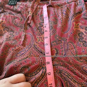 Lauren‎ Ralph Lauren Small Soft Knit Pajama Set Button Red Paisley Designer thumbnail 15