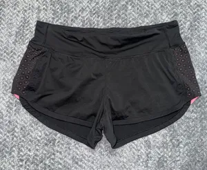 LULULEMON Women's Speed Up Shorts Way stretch Black Size 12 thumbnail 1